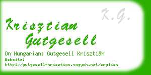 krisztian gutgesell business card